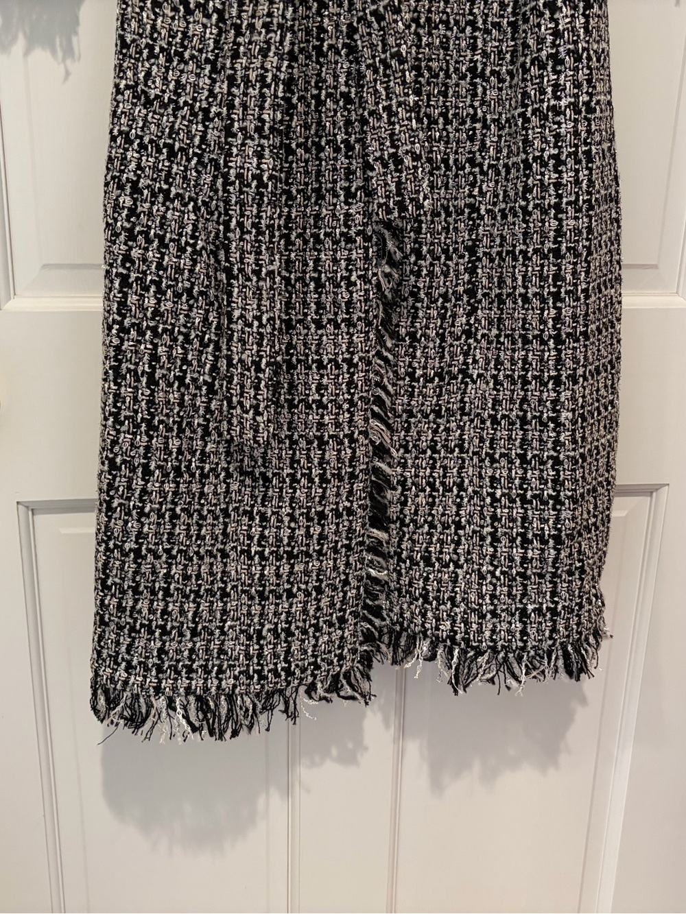 NWT Boston Proper Metallic Tweed Tie Waist Duster - Picture 13 of 16